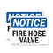Signmission Fire Hose Valve OSHA Notice Sign, Vinyl Decal, 10in W x 7in L, 2PK OS-2PACK-NS-D-710-L-12615 - alternate 1